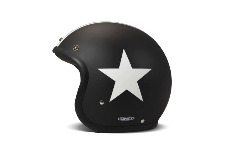 DMD Herren Jet-Vintage Motorradhelm, schwarz, S von DMD