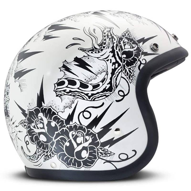 DMD Herren Jet-Vintage Motorradhelm, Mehrfarbig, M von DMD