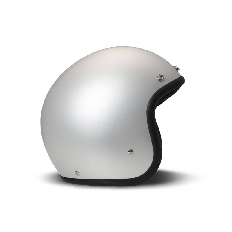 DMD Retro Aluminium Silber Matt Open Face Helm Jethelm Motorradhelm ECE22.06, S von DMD