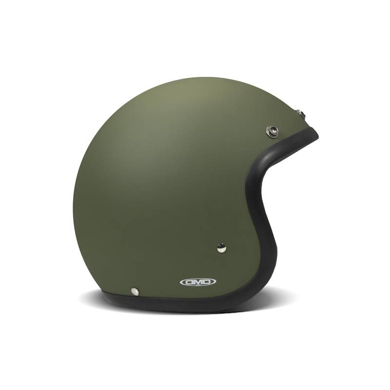 DMD Retro Matt Green Open Face Helm Jethelm Motorradhelm ECE22.06, L von DMD