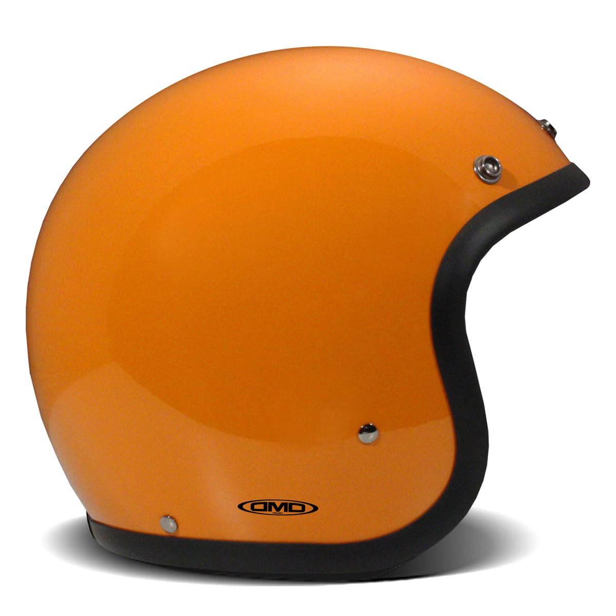 DMD Vintage Solid Orange Open Face Helm Jethelm Motorradhelm, S von DMD