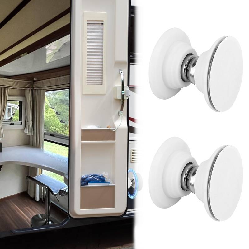 DMJJSD® 2pcs Magnetischer Wohnmobil Türfeststeller, RV Door Holder magnetische Türschnäpper mit 3m Klebeband & Schrauben, Wohnwagen Türhalter Türhalterung Wohnwagen für Camper, Wohnmobil, Bootsfäche von DMJJSD