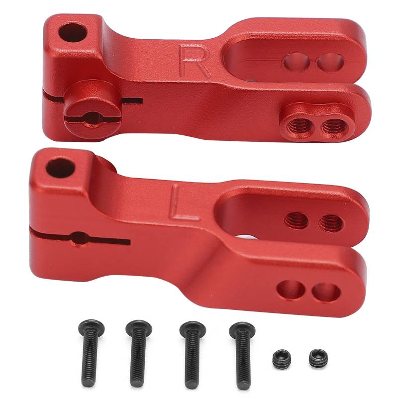 2pcs Antirollstangen Aluminiumlegierung vordere Stabilisatorarme mit Schrauben 1/7 Fernbedienungsauto (Red) von DMLENGOIN