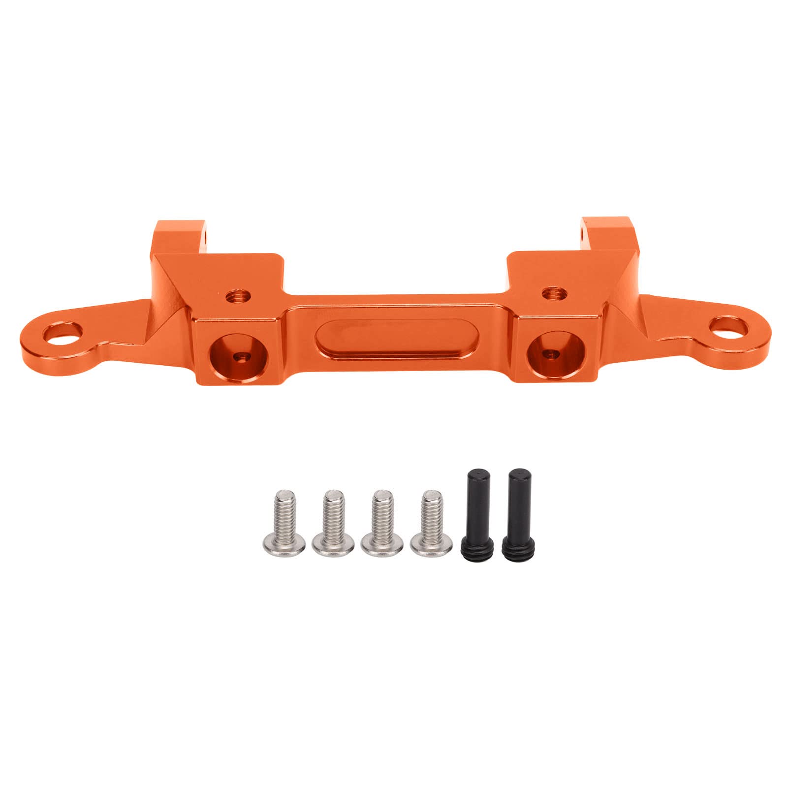 Aluminiumlegierung Heck Stoßstangenhalterhalter für axiale 1/6 SCX6 CAR RC Accessoires (Orange) von DMLENGOIN