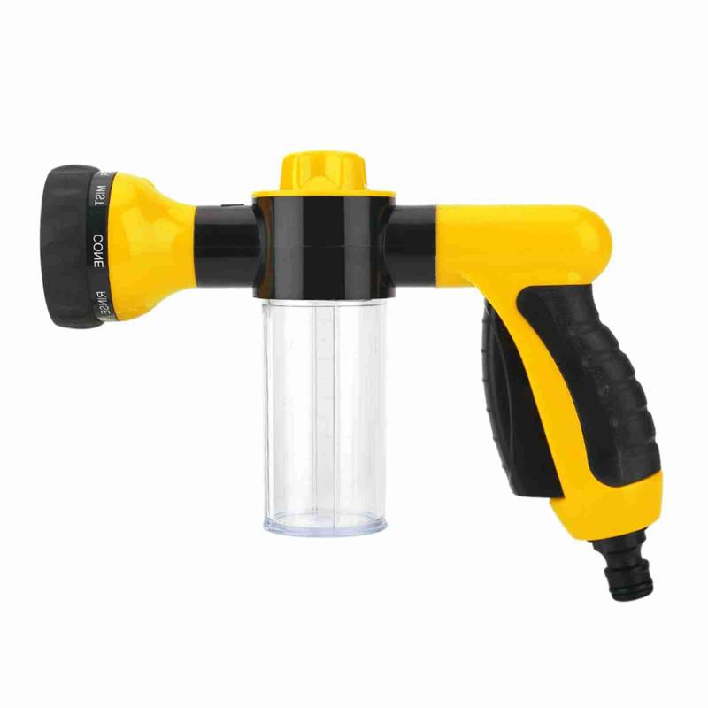 DMLENGOIN HOCHDRUCKSPRAY AUTOWASCHSCHAUM Water Gun REINIGUNGSWERKZEUG Waschmaschine 6M (Gelb) von DMLENGOIN