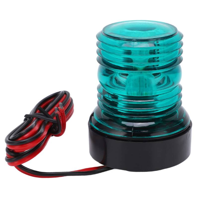 DMLENGOIN LED-Bootsnavigationslicht, IP66, wasserdicht, 360°-Ankernavigationslampe, grünes Licht für Marineyachten, 12 V, 24 V von DMLENGOIN