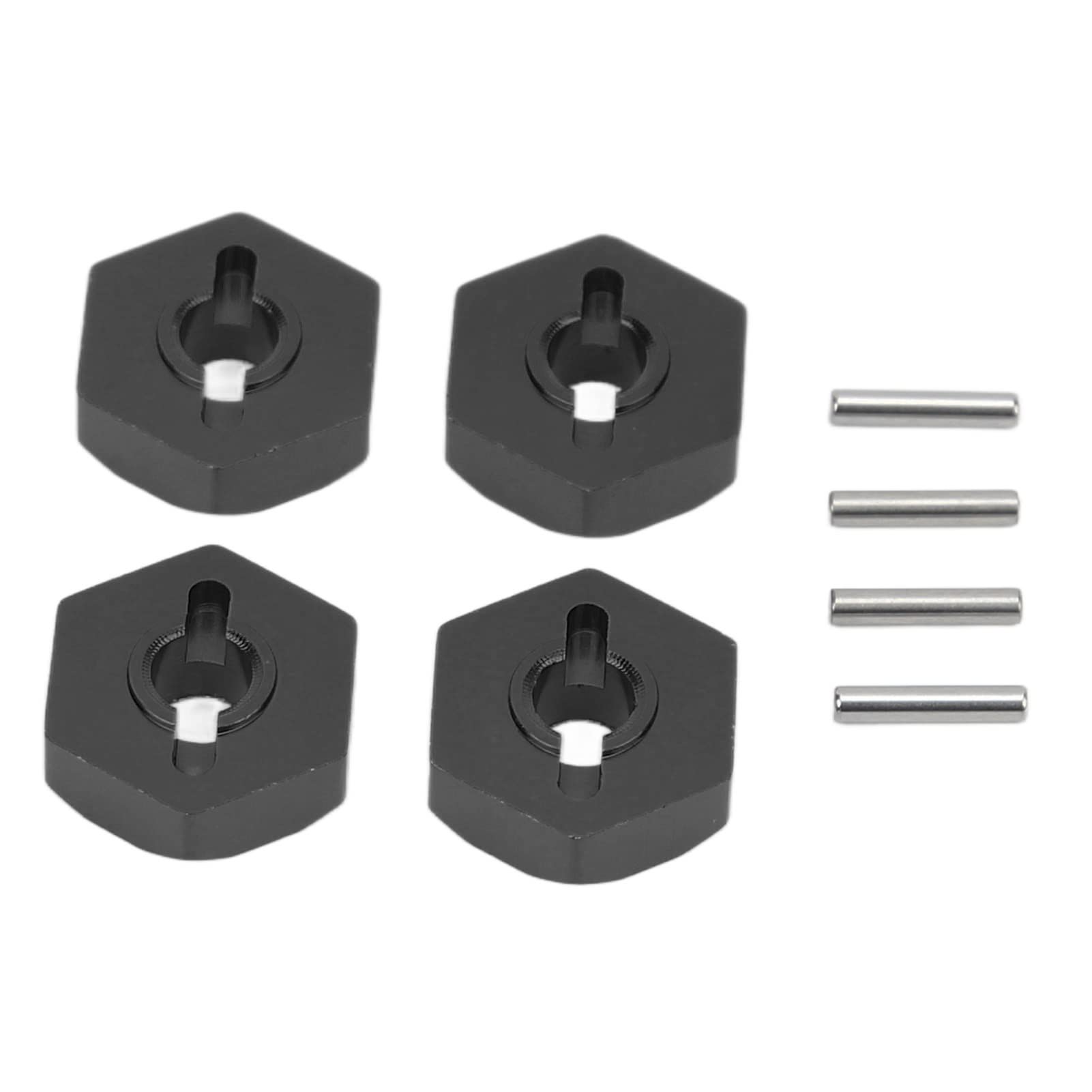 DMLENGOIN RC Rad Hex Hub Adapter Aluminiumlegierung hohe Stabilität für E Revo 1/16 RC -Auto (Schwarz) von DMLENGOIN