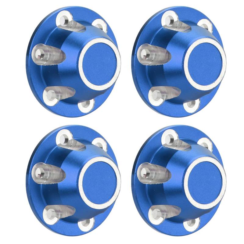 DMLENGOIN RC Tire Lock Cap 4PCS Upgrade -Zubehör für axiale 1/6 SCX6 JLU Fernbedienungsauto (Blau) von DMLENGOIN