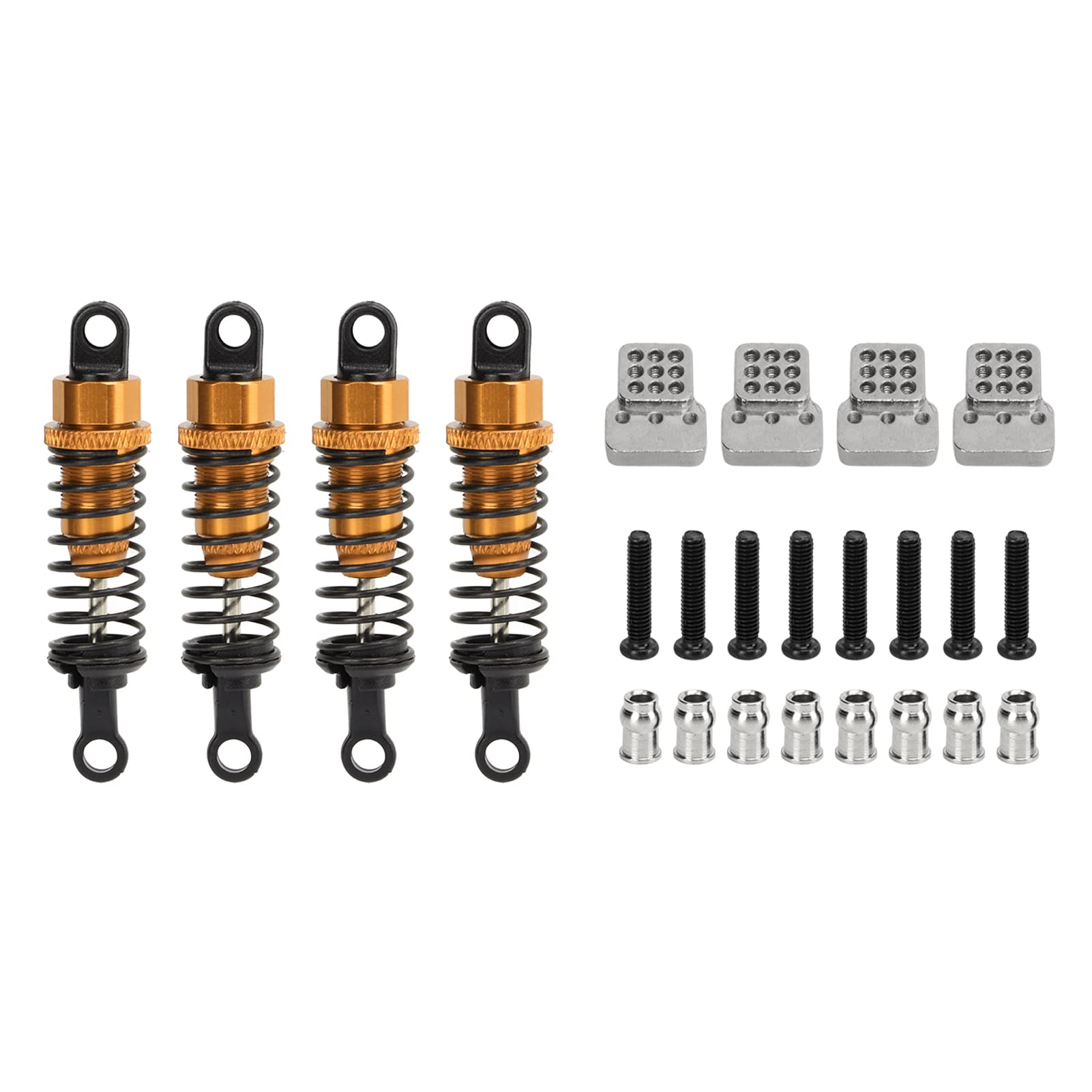 Metallschockdämpfer Dämpfer Starke Upgrade -Teile kompatibel mit WPL RC -Auto (Gold) von DMLENGOIN