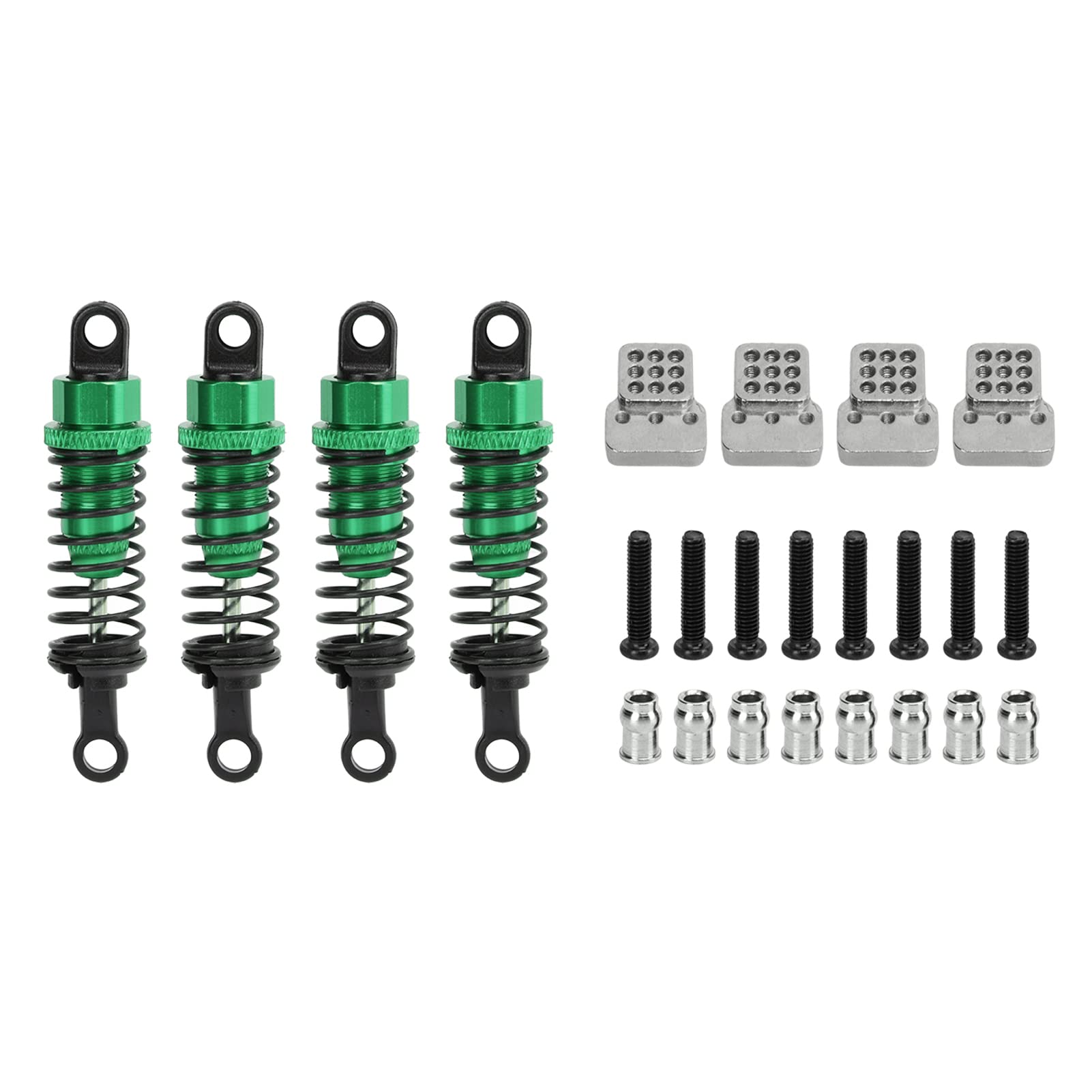 Metallschockdämpfer Dämpfer Starke Upgrade -Teile kompatibel mit WPL RC -Auto (Green) von DMLENGOIN