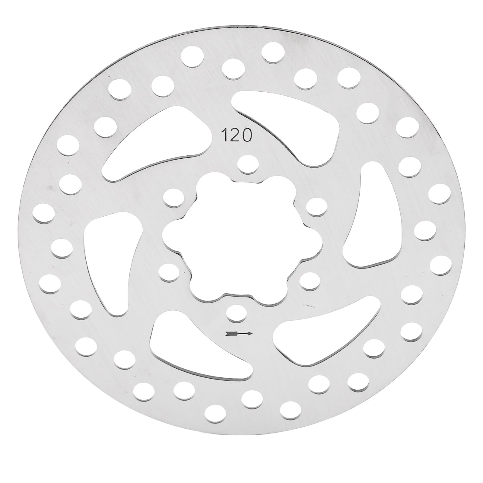 Mountainbike Bremsscheibenscheiben -Rotor -Stahlmaterial verbesserte Bremskraft für verschiedene Gelände (120 mm) von DMLENGOIN