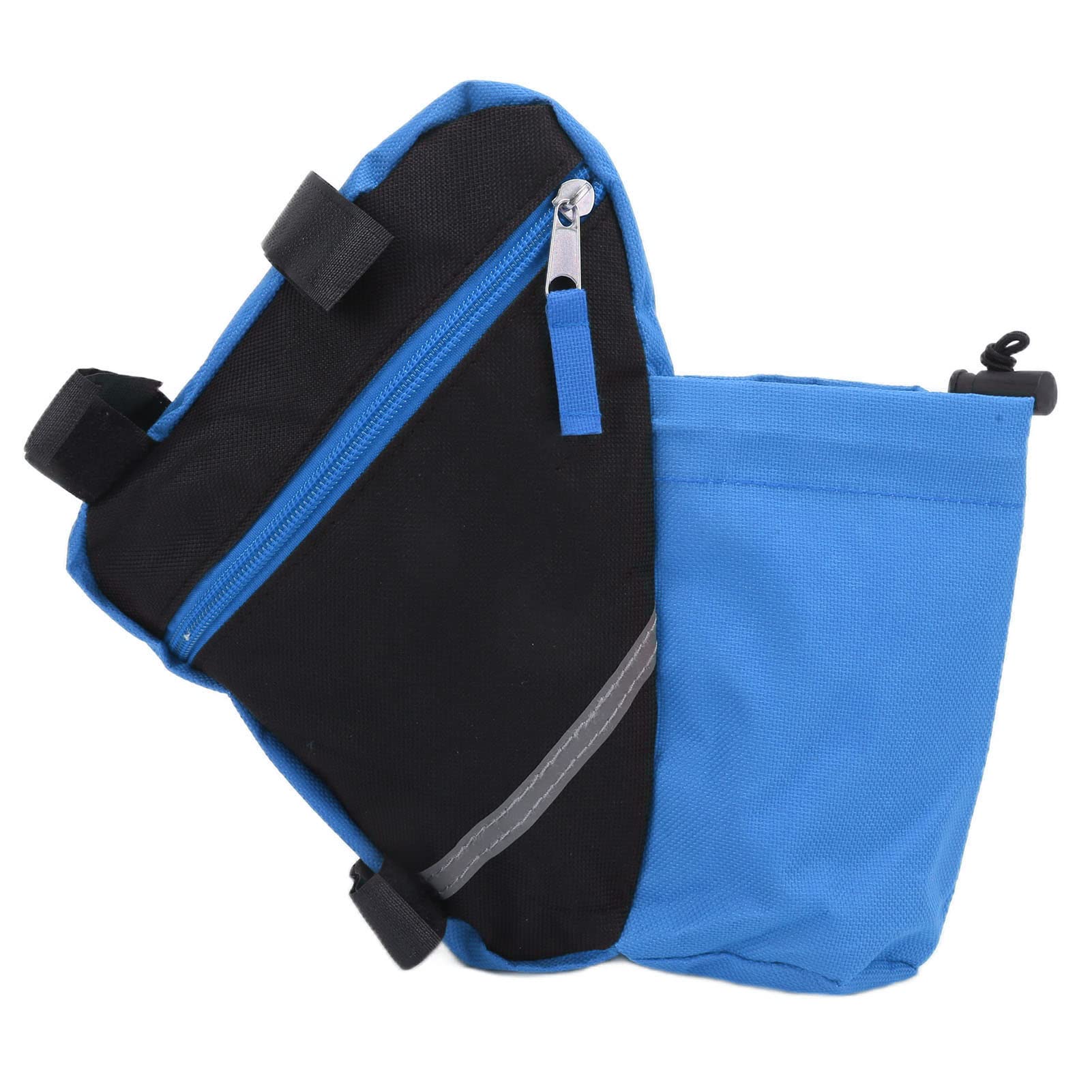 Nylon Mountain Triangle Satteltasche Wasserflaschenaufbewahrung Radfahren Schwarz (Blau) von DMLENGOIN