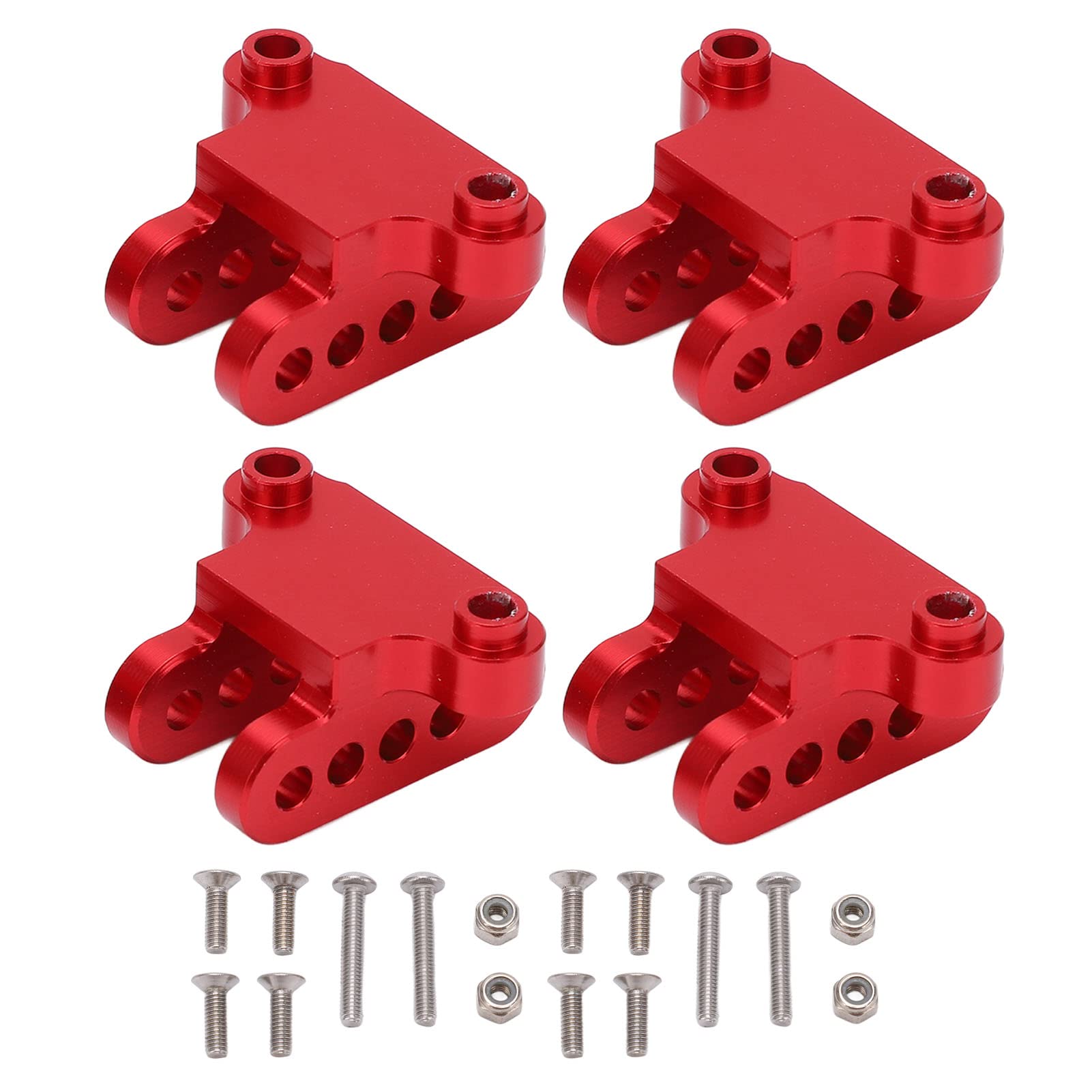 Untere Halterung der Stoßdämpferhalterung aus Aluminiumlegierung für LOSI 1/8 LMT SOLID AXLE Truck (Rot) von DMLENGOIN