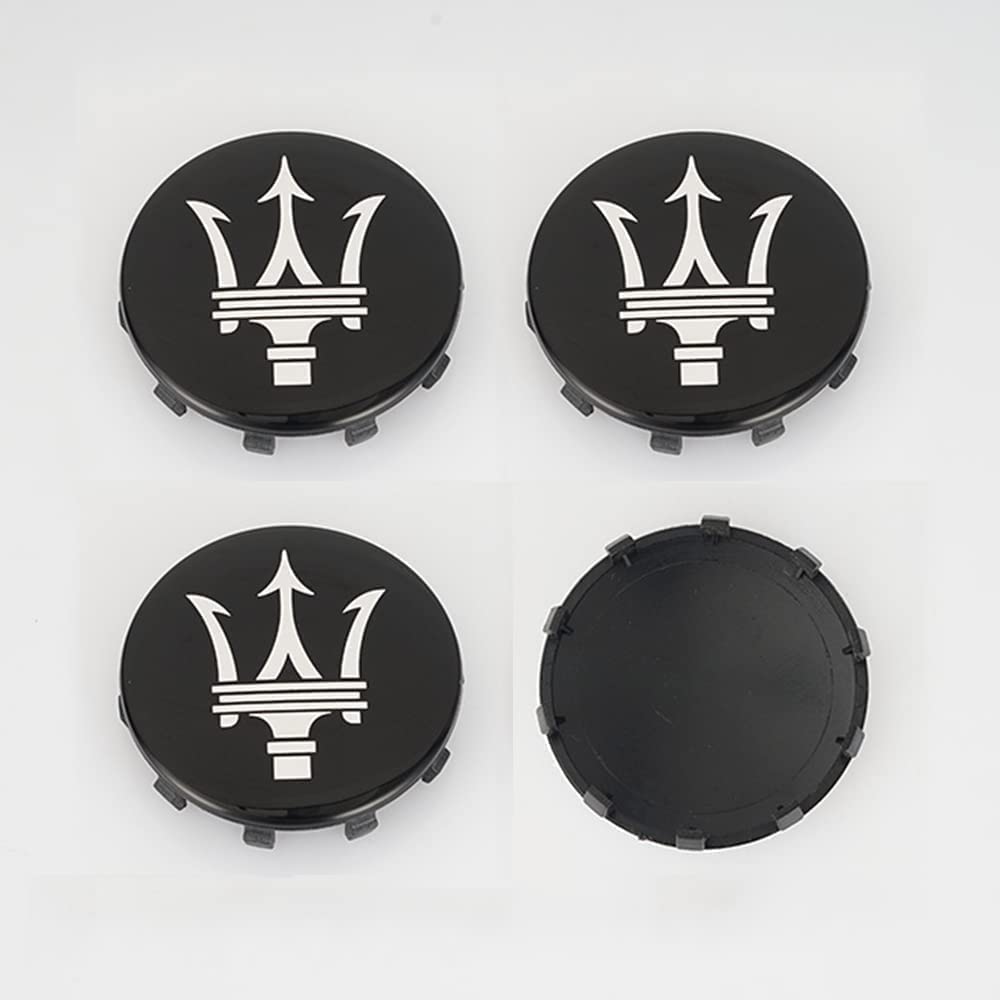 4 pcs Nabenkappen, für Maserati 60MM Nabendeckel Radnabendeckel Zierdeckel Auto Tuning Wasserdicht/Anti-Rost von DMOXI