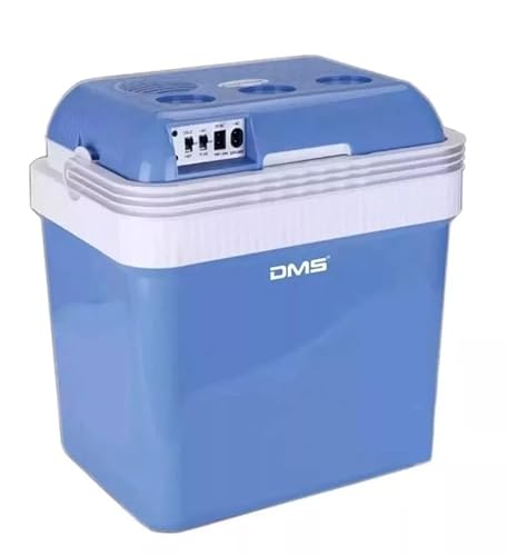 DMS® Kühlbox Kühltasche Gefriertasche 25L Getränkebox Wärmebox 12-24V LKW und PKW zum Kühlen und Warmhalten geeignet (Blau) von DMS