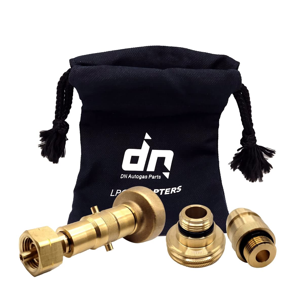 DN Autogas Parts LPG GPL Gasflasche Nachfülladapter Set M22 für All Europe ACME DISH EURONOZZLE BAYONET mit Tasche von DN Autogas Parts