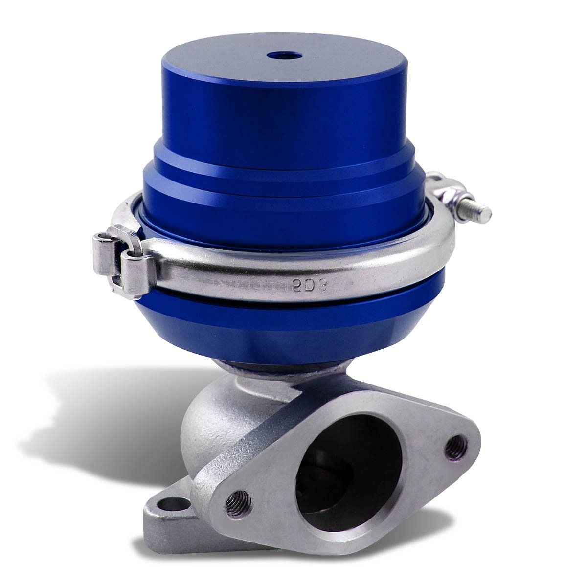 DNA Motoring WG-38-BL Externer V-Band Turbo Verteiler Wastegate 38 mm Blau von DNA MOTORING