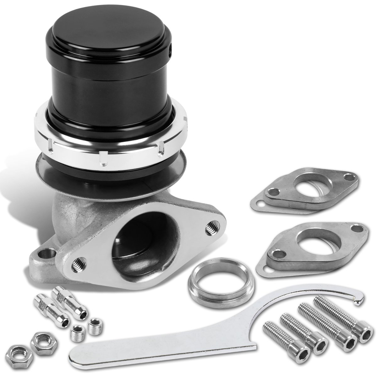 DNA Motoring WG-TS-38MM-T33-BK Externer Turbo-Verteiler Wastegate von DNA MOTORING