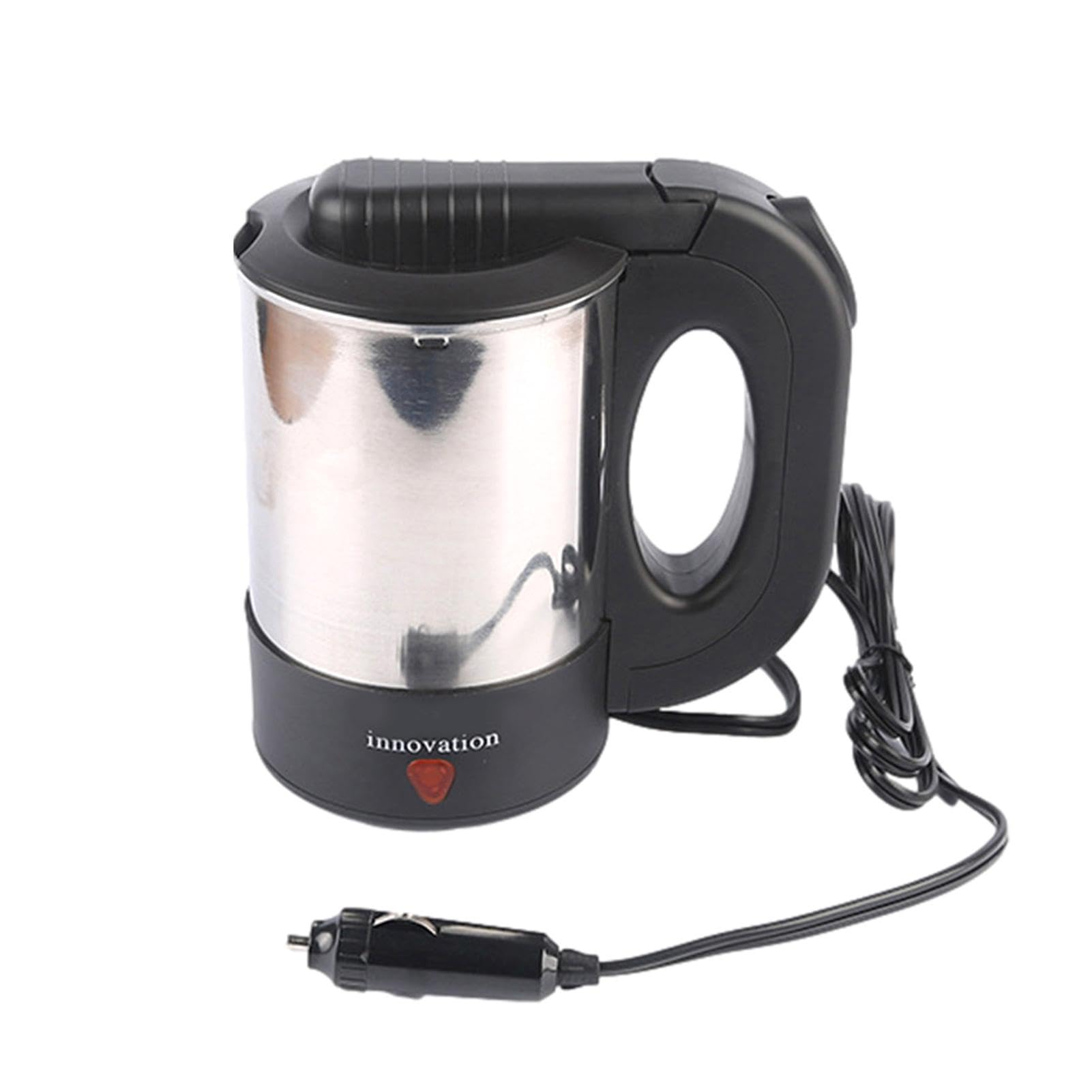 DNCG USB Auto Wasserkocher, 500Ml Elektrischer Wasserkocher, Tragbare Elektrische Wasserkocher, Auto Edelstahl Kaffeetasse für LKW, Flasche mit Wasserbecher Erhitzen von DNCG