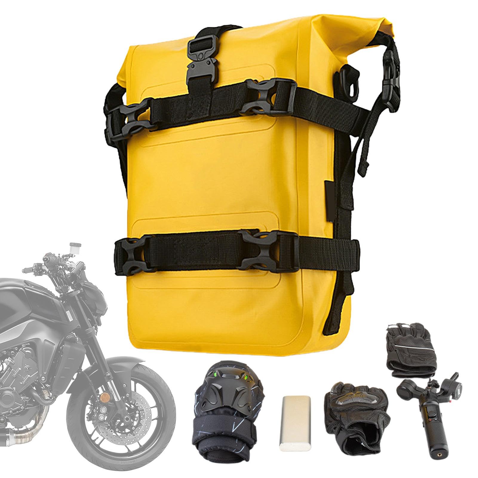 Lenkertasche für Motorrad, Gepäckpaket für Crash Bar Taschen - Gepäckpaket für Motorrad-Satteltaschen, Rahmentasche, wasserdichte Seitentaschen für Motor von DNCG