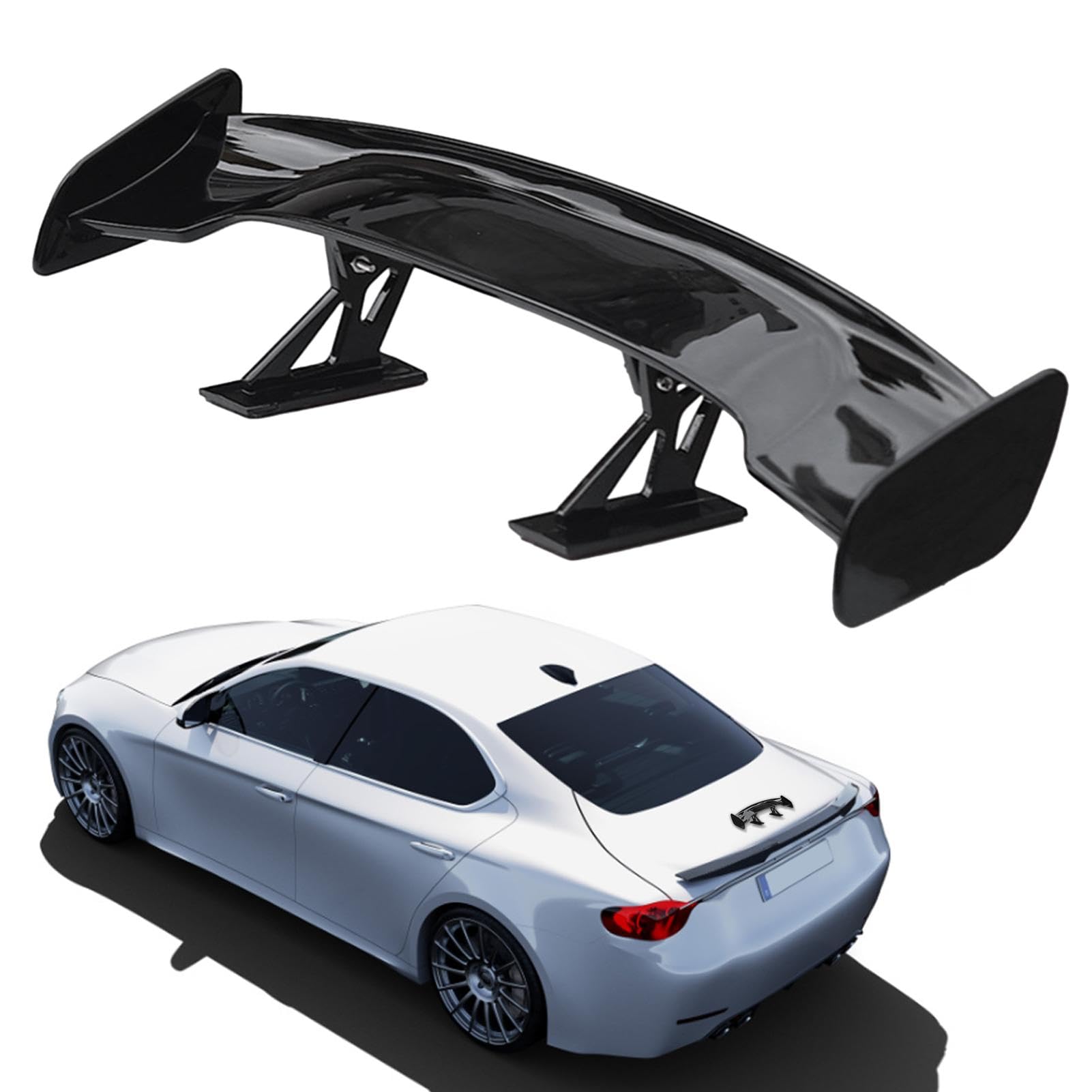 Set Spoilerflügel Für Auto, Flügel Spoiler, Dekoration Schwanz Auto Spoiler, Flügel Spoiler Schwanz Auto, Tragbarer Heckflügel Für Auto, Auto Schwanz Faser Für Decochor Fahrzeug von DNCG