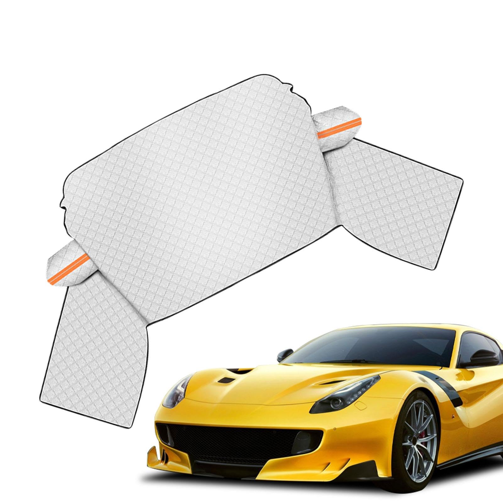 Windshield Snow Cover, M/L Silver Windshield Covers, Weatherproof Automotive Windshield Sunshades, Car Wind Shield Sun Visor, Windscreen Snow Covers for Most Vehicles von DNCG