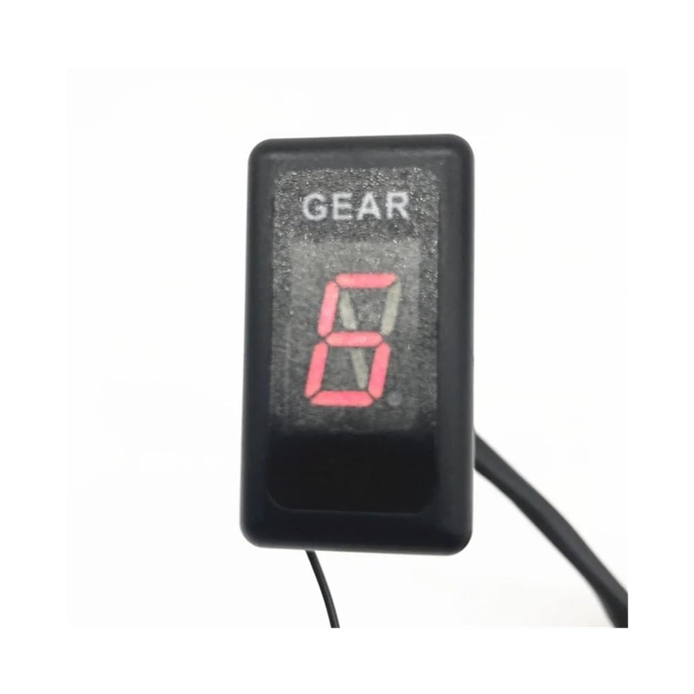 DNZOGW 6-Gang-Universal-Motorrad-Digitalanzeige LED-Motocross Für Off-Road-Licht Neutraler Ganganzeige-Monitor Motorrad ganganzeige(6 Speed Display N-6) von DNZOGW