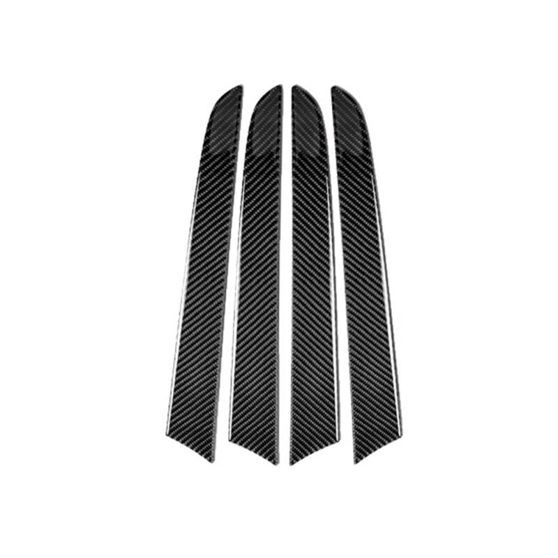 DNZOGW Auto Innen Zierleisten 4 Stücke Carbon Fiber Innen Fenster Tür Panel Trim Abdeckung Aufkleber Streifen Für Q5 2009 2010 2011 2012 2013 2014 2015 2016 Rahmen Trim Abdeckung von DNZOGW