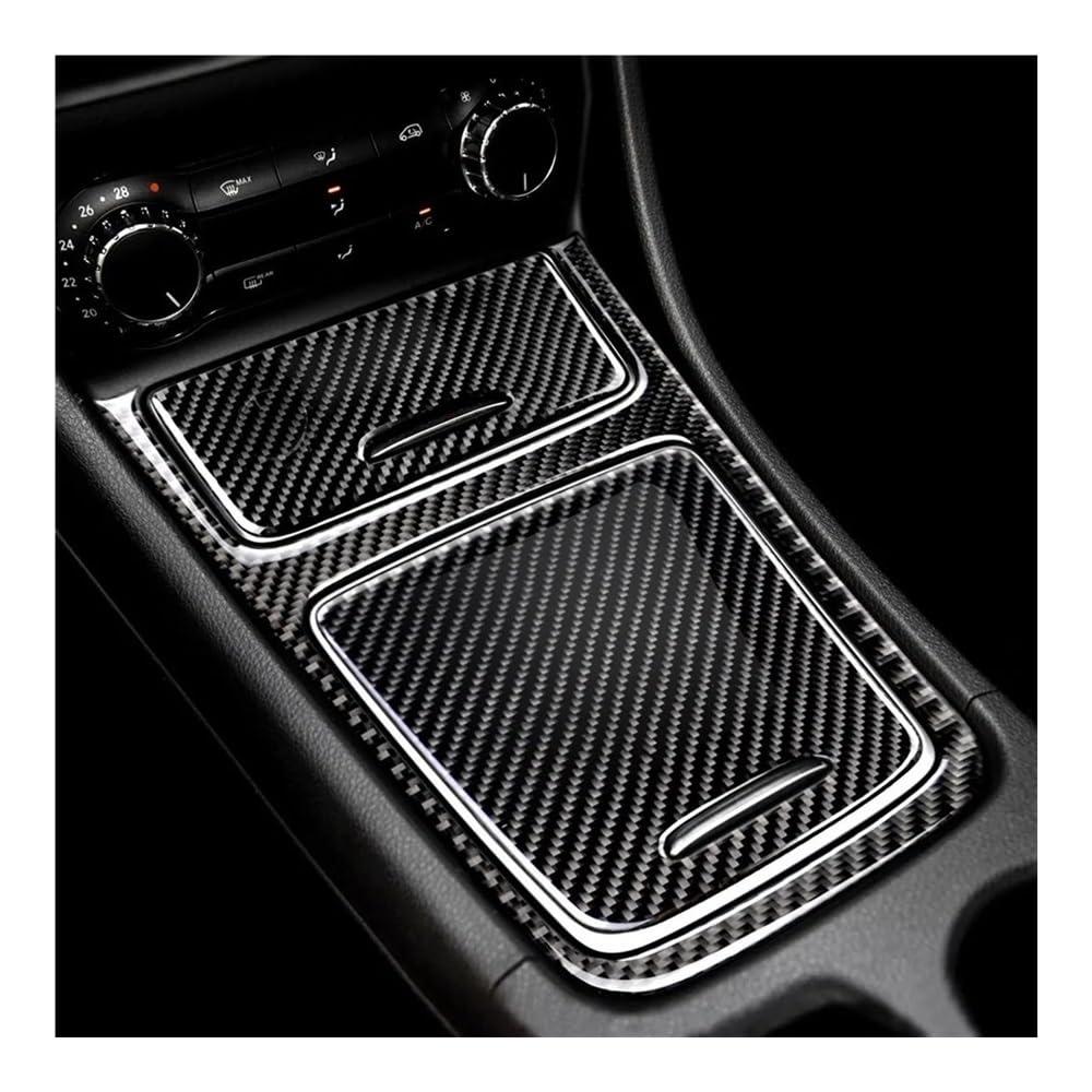 DNZOGW Auto Innen Zierleisten Für A GLA CLA Klasse W176 X156 C117 Auto Carbon Fiber Center Control Panel Zigarettenanzünder Storage Box Cover Rahmen Trim Abdeckung(A-B-C no Color) von DNZOGW