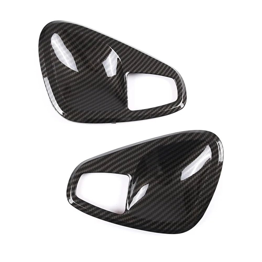 DNZOGW Auto Innen Zierleisten Für Smart Für Fortwo 451 2009-2014 Trim Tür Schüssel Rahmen Aufkleber Innen Auto Tür Armlehne Griff Abdeckung Carbon Faser Rahmen Trim Abdeckung(Inner Handle-Carbon1) von DNZOGW