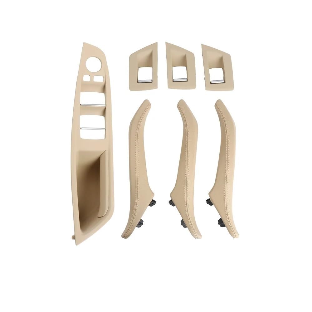 DNZOGW Auto Innentürgriffverkleidung Für 5er-Serie Für F10 Für F11 Für 520 523 525 528 530i RHD LHD Auto Links Rechts Innentürgriff Montagesätze(LHD Beige) von DNZOGW