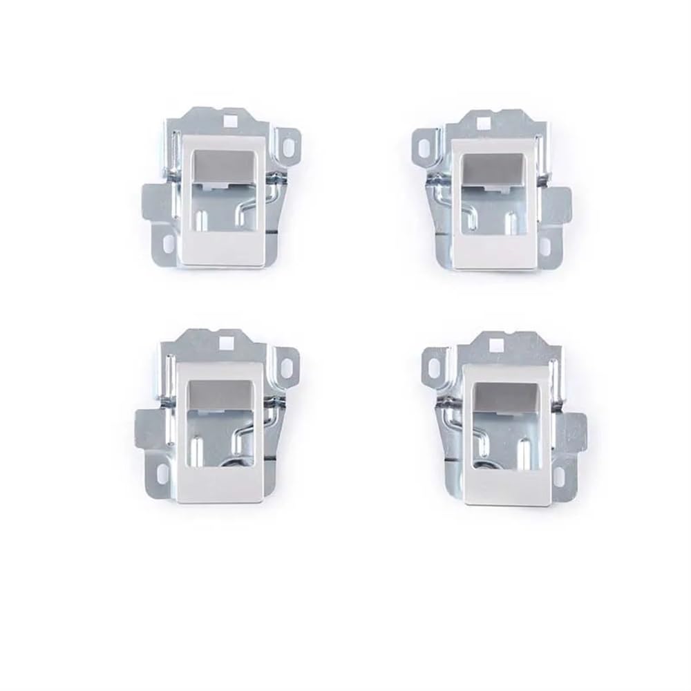 DNZOGW Auto Innentürgriffverkleidung Für Defender 90 110 130 204-2018 4-teiliges Auto-Innentürgriff-Ersatzset Links Rechts Autozubehör(Silver 4-Pcs) von DNZOGW