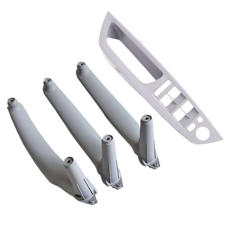 DNZOGW Auto Innentürgriffverkleidung Für E70 Für E71 Für X5 Für X6 Armlehne Auto Vorne Fahrersitz LHD RHD Innentürgriff Innenverkleidung Pull Trim Cover(LHD Gray 4Pcs) von DNZOGW