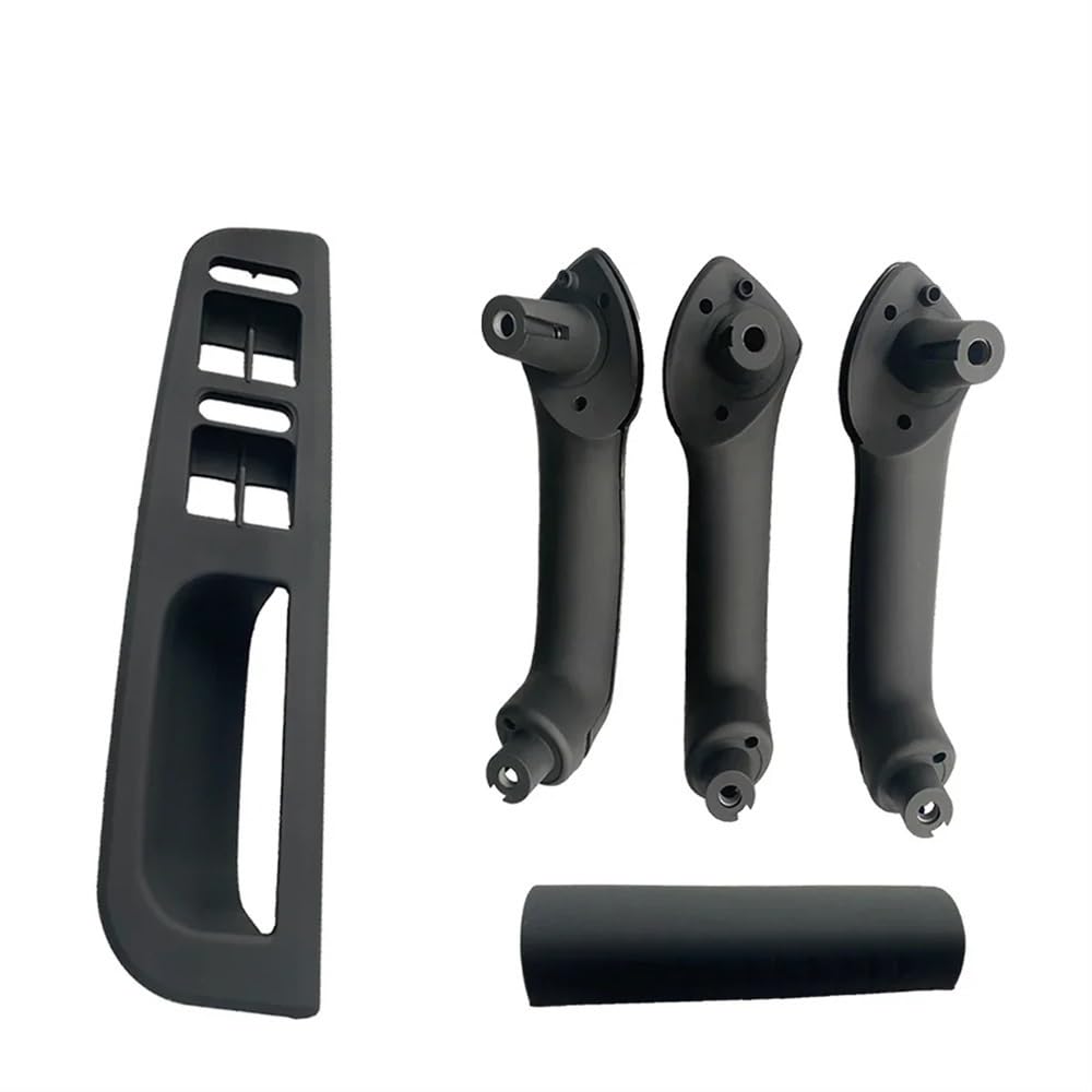 DNZOGW Auto Innentürgriffverkleidung Für Golf 4 Für GTI R32 A4 Für MK4 1999-2004 3B1867171D 1set X5 Carbon Filber/Schwarz Innen Tür Griffe Schalter Panel(5PCS-Black) von DNZOGW