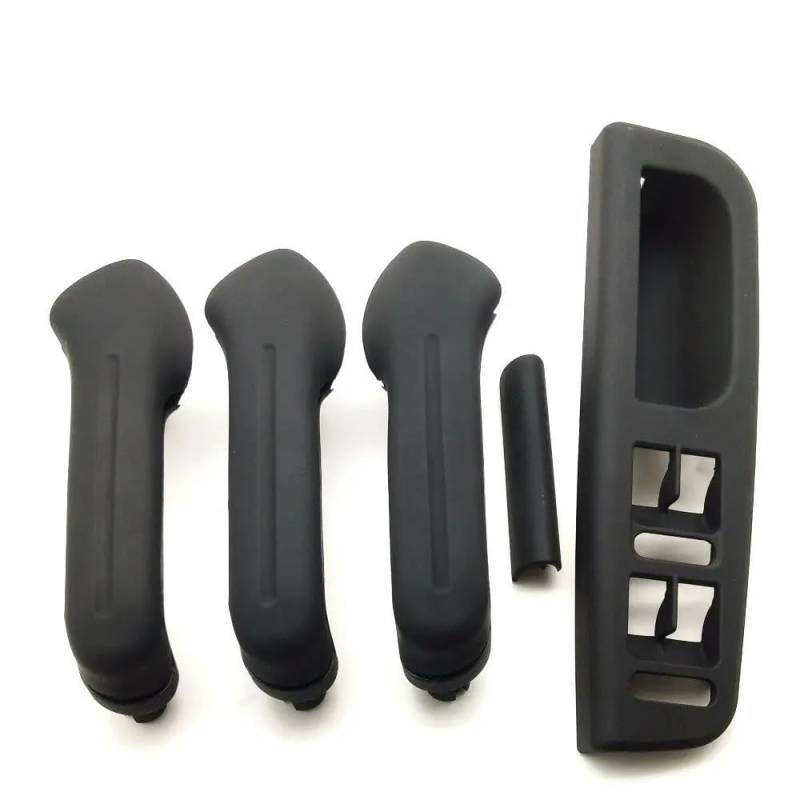 DNZOGW Auto Innentürgriffverkleidung Für Golf 4 Für MK4 Auto Auto Modifizierte Fensterheber-Taste Bedienfeld Türgriffabdeckungen LHD Zubehör(1 Set Black) von DNZOGW