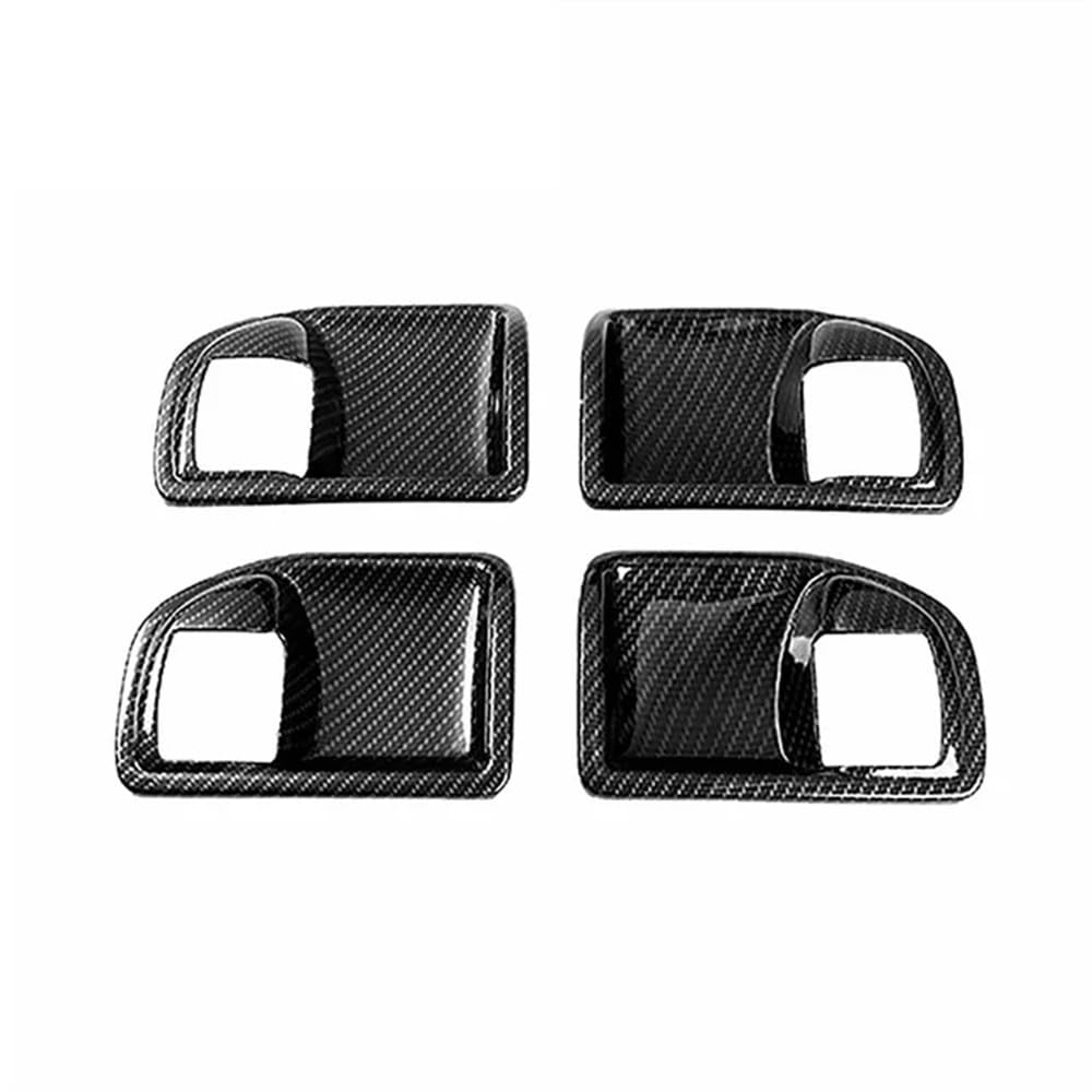 DNZOGW Auto Innentürgriffverkleidung Für Wrangler JK 4 Türen 2011 2012 2013 2014 2015 2016 2017 Auto-Innentürgriff-Schüssel-Dekorationsabdeckung(Carbon Fiber Grain) von DNZOGW