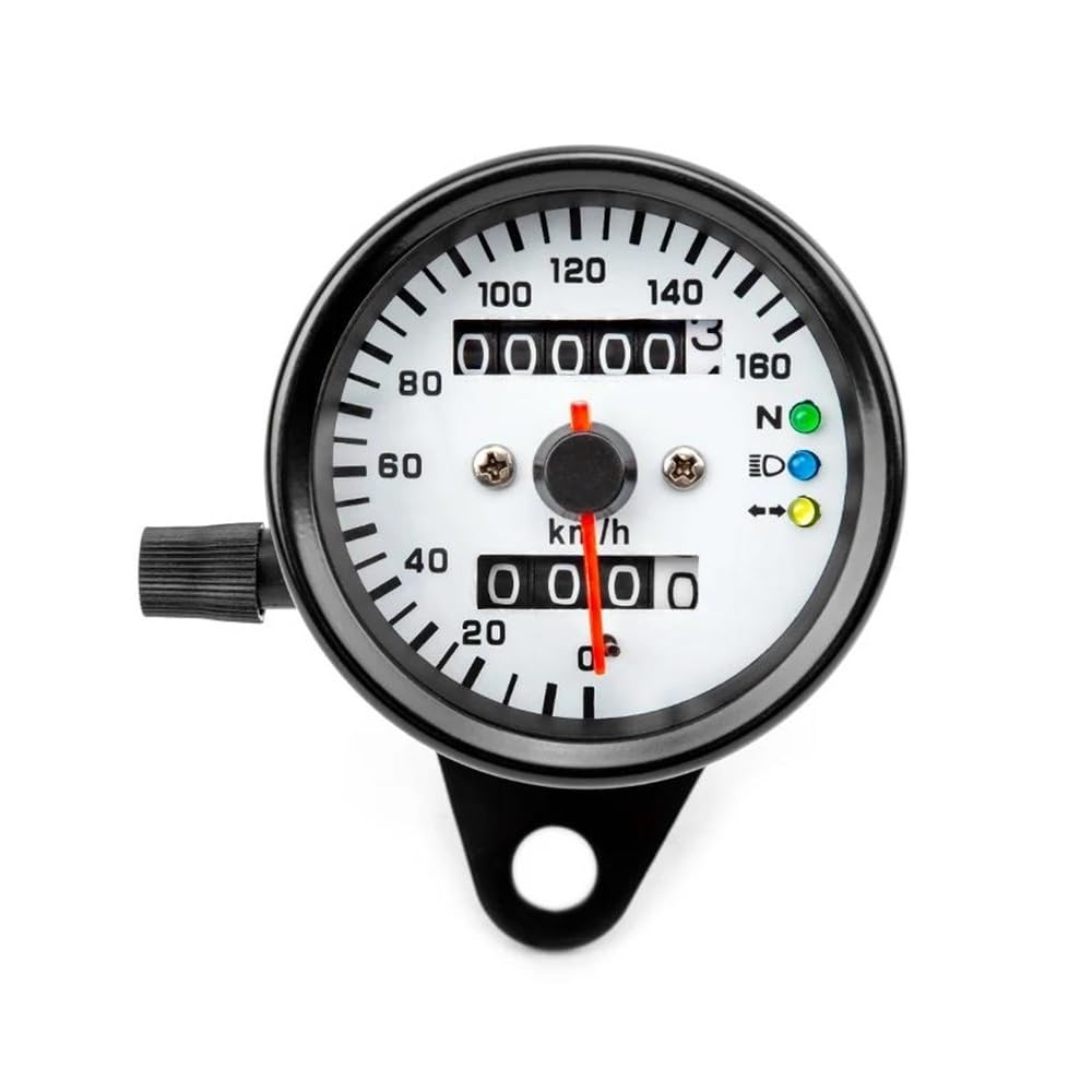 DNZOGW DREI-Licht-Tachometer Mit Doppelter Laufleistung 12 V LED-Anzeige Für Motorräder Motorrad ganganzeige von DNZOGW