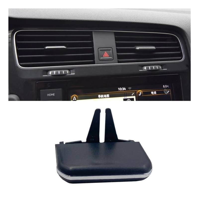 DNZOGW Für Golf 7 7,5 2014-2020 1 PCS Dashboard AC Air Vent Grill Tab Rutsche Clip Hinten Trim Einstellen Knob Lüftungsgitter Klimaanlage Vorne(Middle) von DNZOGW