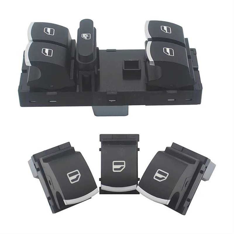 DNZOGW Für Golf MK5 MK6 Für Tiguan Für Passat Fenster Schalter Auto Lift Control Taste 5ND959857 5K4959857 Fensterheber Steuerschalter von DNZOGW