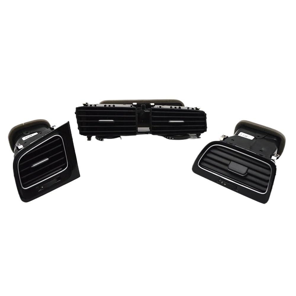 DNZOGW Für Golf MK7 Armaturenbrett Mittelkonsole Armlehne Hinten Air Vent Outlet Grille 5GG 819 703 E 704 M 728 R 864 298 AB Lüftungsgitter Klimaanlage Vorne(Dashboard Set) von DNZOGW