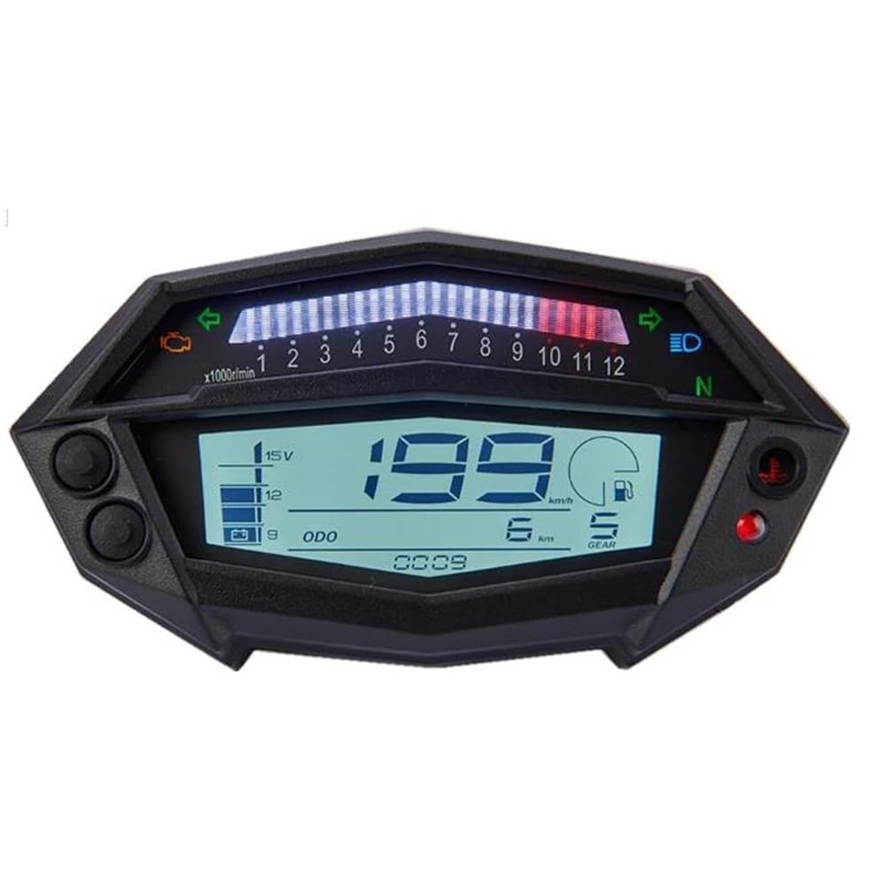 DNZOGW Für Z1000 Motorrad Tachometer Betriebsstundenzähler Digitaltacho Ganganzeige Motorradteile Motorrad ganganzeige von DNZOGW