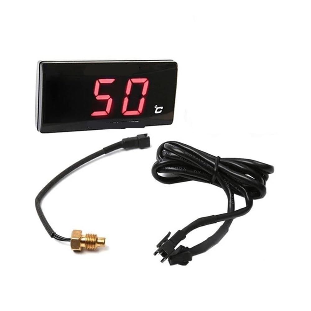 DNZOGW Messgerät Motorrad Wassertemperatur Digital Hygrometer Thermometer Sensor Motorrad ganganzeige(Red) von DNZOGW