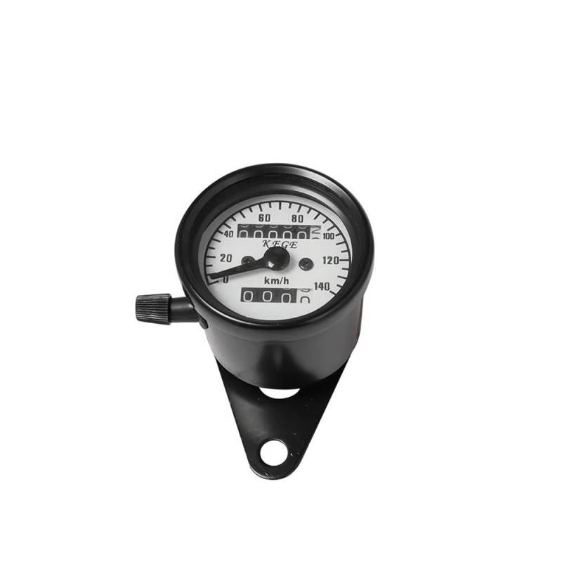 DNZOGW Motorrad 12V Kilometerzähler Tachometer Drehzahlmesser Motorrad Instrument Motorrad ganganzeige(Black) von DNZOGW