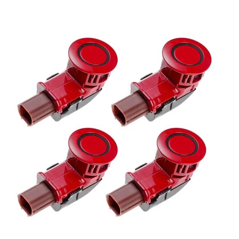 DNZOGW PDC Rückfahrsensor Für CR-V 2007-2012 Für Odyssey 2005-2009 39680-SHJ-A61 39680SHJA61 4PCS PDC Parkplatz Sensor Einparkhilfe PDC Sensor(Red) von DNZOGW