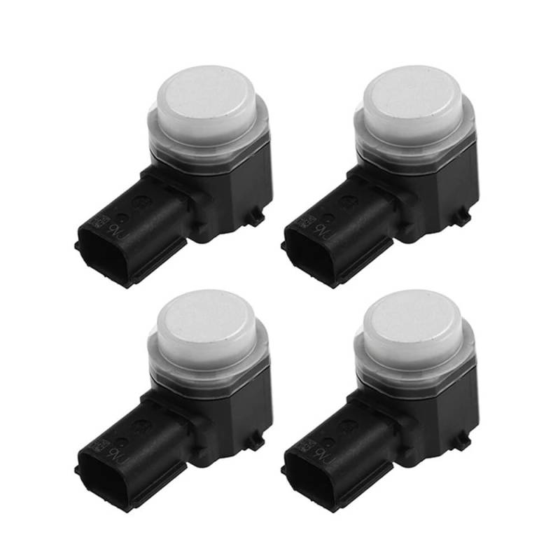 DNZOGW PDC Rückfahrsensor Für Escape PDC Rückfahrassistent Senso GT4T-15K859-AAW GT4T15K859AAW PDC Einparkhilfe Rückfahrassistent Sensor Einparkhilfe PDC Sensor(White 4 pcs) von DNZOGW