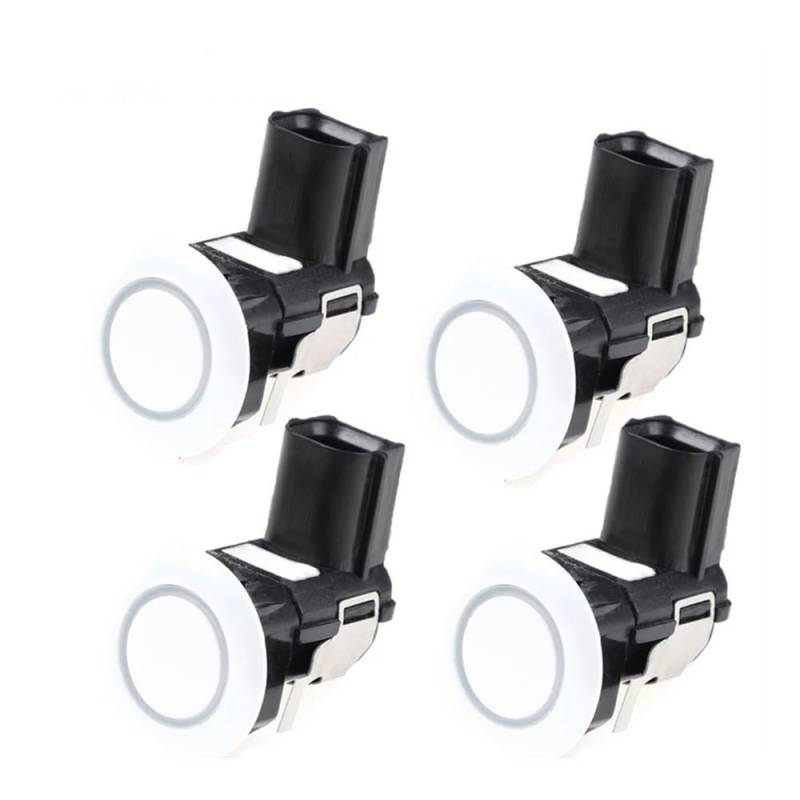 DNZOGW PDC Rückfahrsensor Für G25 Für G37 Für EX35 Für QX56 Für FX50 25994-CM13E 25994CM13E 4PCS Park Parkplatz Sensor PDC Einparkhilfe PDC Sensor(White) von DNZOGW