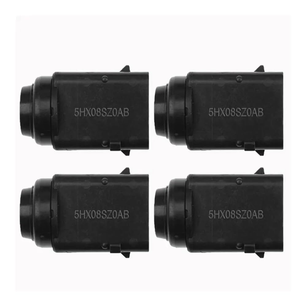 DNZOGW PDC Rückfahrsensor Für Grand Für Cherokee Für Chrysler 4,9 Rückfahrassistent Sensor 2005-2008 5HX08SZ0AB PDC Parkplatz Sensor Einparkhilfe PDC Sensor(Black 4 pcs) von DNZOGW