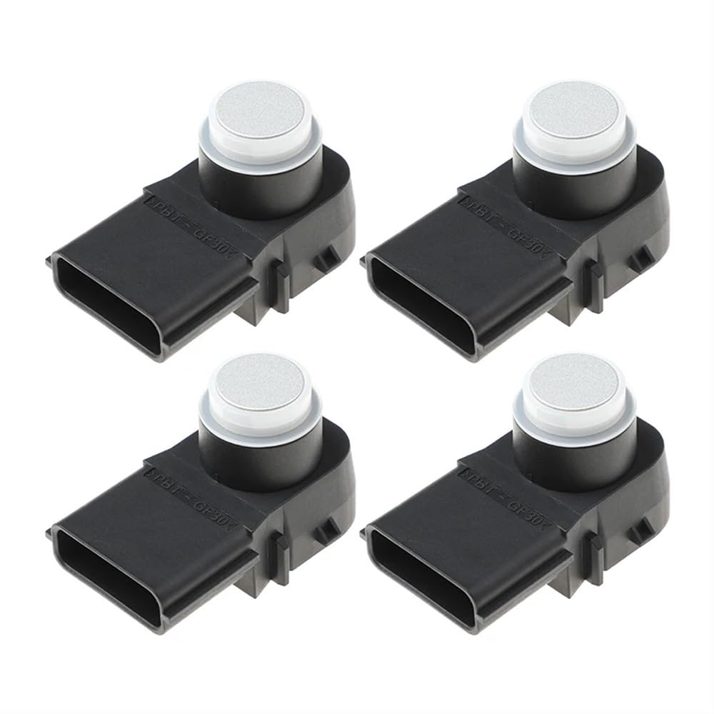 DNZOGW PDC Rückfahrsensor Für Kia 95720-J5310 Rückfahrassistent Sensor 95720J5310 4PCS PDC Parkplatz Sensor Park Assist Objekt Sensor Einparkhilfe PDC Sensor(Silver) von DNZOGW