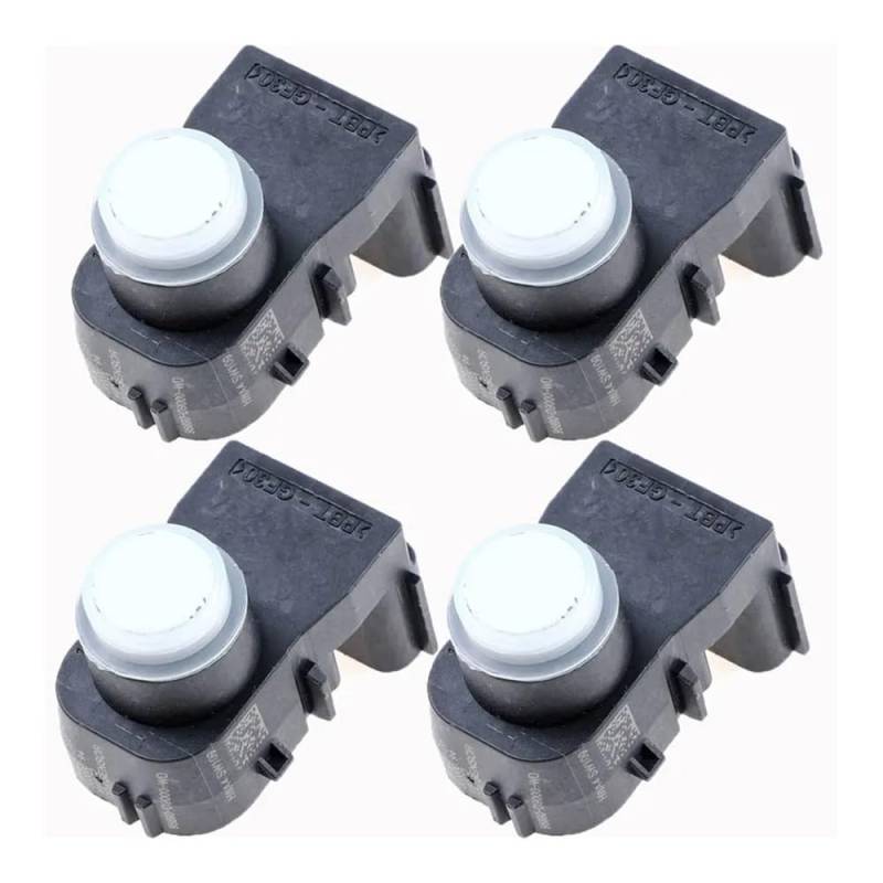 DNZOGW PDC Rückfahrsensor PDC Rückfahrassistent Sensor PDC Einparkhilfe Auto Zubehör 96890-D9000 96890D9000 Für Kia Einparkhilfe PDC Sensor(White 4 PCS) von DNZOGW