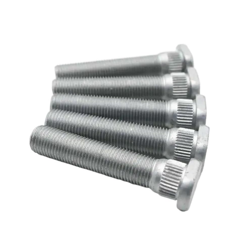 DNZOGW Spurverbreiterungen 20 Stück Spline – 14 Mm Geschmiedete 12,9 Rad-Spline-Schraube M12 X 1,5/M12 X 1,25 Autozubehör(M12x1.25,20PCS 62MM) von DNZOGW